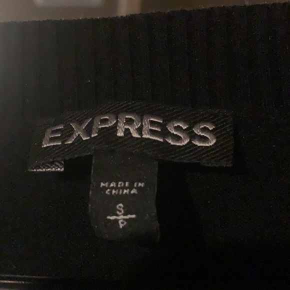 Express lightweight sweater with sequin detail, size S. Royal blue and black - Picture 6 of 8